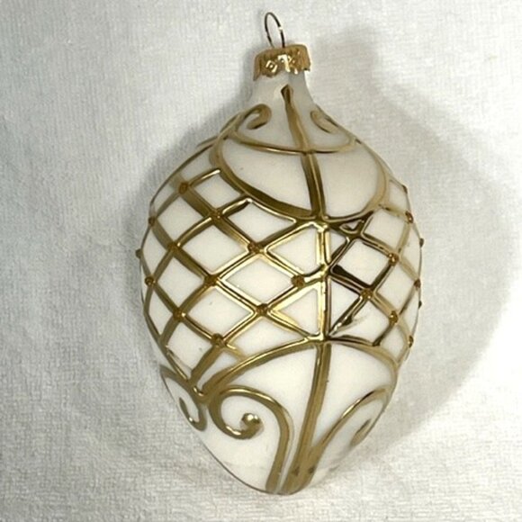 Vitbis glass ornament styled like a Faberge egg, made in Poland. NIB. - Picture 4 of 8